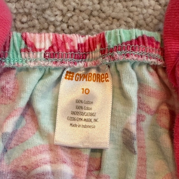 Gymboree Pink Flamingo Print Romper - Picture 2 of 2